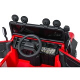 JOKO Elektrické autičko Land Rover Defender 110 SVX Concept 2x100W 24V, penové kolesá, kožené sedadlo, červené