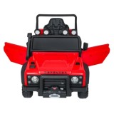 JOKO Elektrické autičko Land Rover Defender 110 SVX Concept 2x100W 24V, penové kolesá, kožené sedadlo, červené