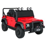 JOKO Elektrické autičko Land Rover Defender 110 SVX Concept 2x100W 24V, penové kolesá, kožené sedadlo, červené