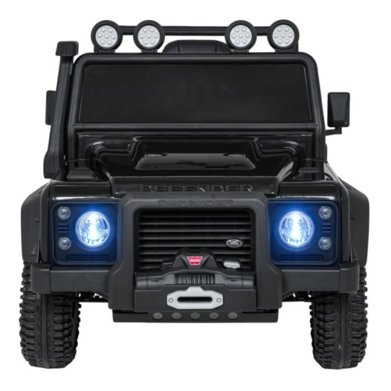JOKO Elektrické autičko Land Rover Defender 110 SVX Concept 2x100W 24V, penové kolesá, kožené sedadlo, čierne