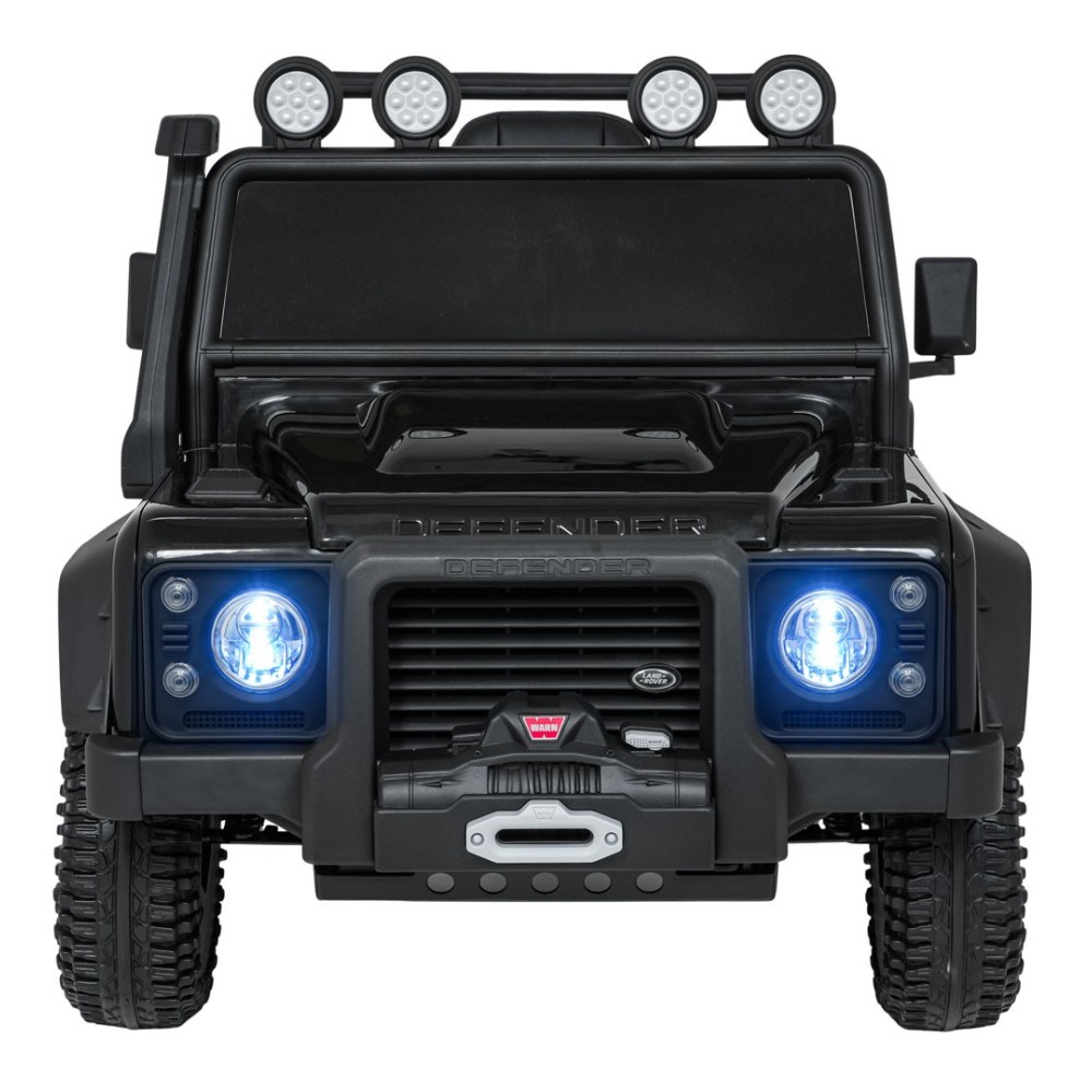 JOKO Elektrické autičko Land Rover Defender 110 SVX Concept 2x100W 24V, penové kolesá, kožené sedadlo, čierne
