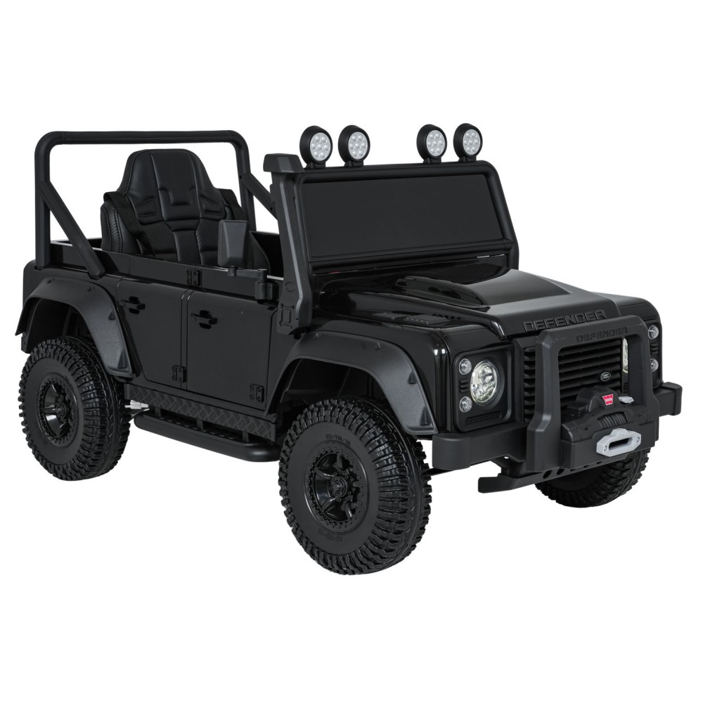 JOKO Elektrické autičko Land Rover Defender 110 SVX Concept 2x100W 24V, penové kolesá, kožené sedadlo, čierne