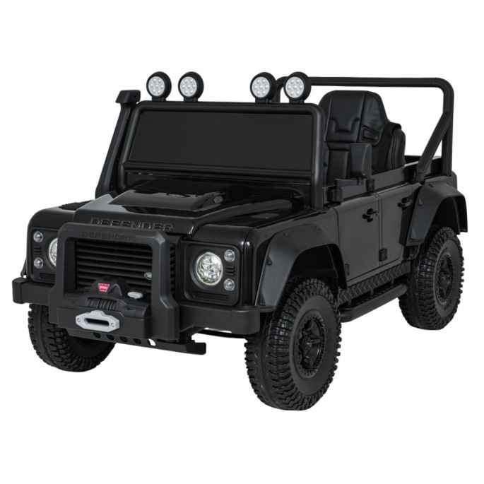 JOKO Elektrické autičko Land Rover Defender 110 SVX Concept 2x100W 24V, penové kolesá, kožené sedadlo, čierne