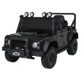 JOKO Elektrické autičko Land Rover Defender 110 SVX Concept 2x100W 24V, penové kolesá, kožené sedadlo, čierne