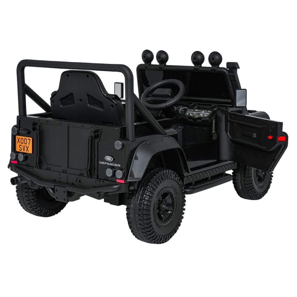 JOKO Elektrické autičko Land Rover Defender 110 SVX Concept 2x100W 24V, penové kolesá, kožené sedadlo, čierne