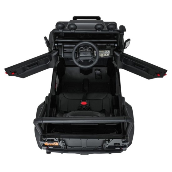 JOKO Elektrické autičko Land Rover Defender 110 SVX Concept 2x100W 24V, penové kolesá, kožené sedadlo, čierne