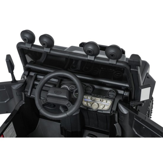 JOKO Elektrické autičko Land Rover Defender 110 SVX Concept 2x100W 24V, penové kolesá, kožené sedadlo, čierne