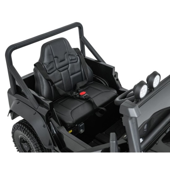 JOKO Elektrické autičko Land Rover Defender 110 SVX Concept 2x100W 24V, penové kolesá, kožené sedadlo, čierne