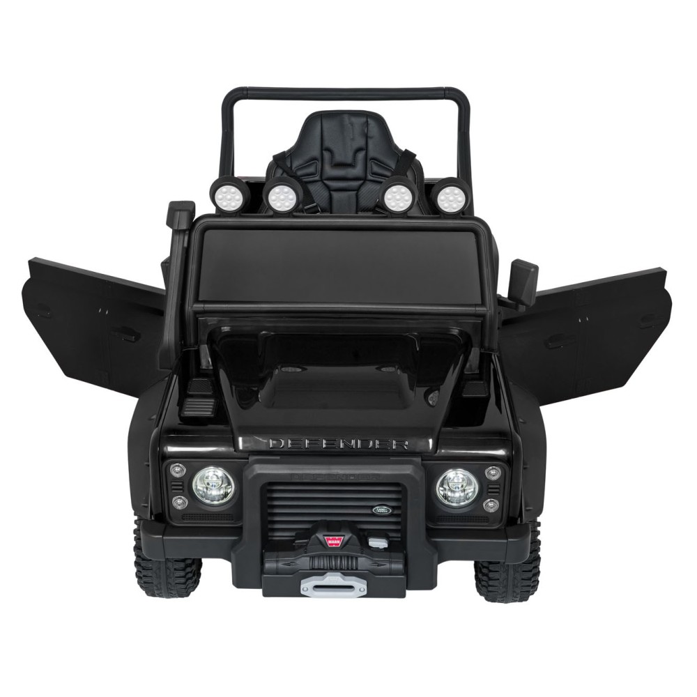 JOKO Elektrické autičko Land Rover Defender 110 SVX Concept 2x100W 24V, penové kolesá, kožené sedadlo, čierne