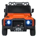 JOKO Elektrické autičko Land Rover Defender 110 SVX Concept 2x100W 24V, penové kolesá, kožené sedadlo, oranžové