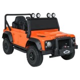 JOKO Elektrické autičko Land Rover Defender 110 SVX Concept 2x100W 24V, penové kolesá, kožené sedadlo, oranžové