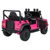 JOKO Elektrické autičko Land Rover Defender 110 SVX Concept 2x100W 24V, penové kolesá, kožené sedadlo, ružové