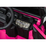JOKO Elektrické autičko Land Rover Defender 110 SVX Concept 2x100W 24V, penové kolesá, kožené sedadlo, ružové