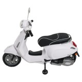 JOKO Elektrická Motorka Skúter Vespa ROMA, kožené sedalo, penové kolesá, biela
