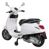 JOKO Elektrická Motorka Skúter Vespa ROMA, kožené sedalo, penové kolesá, biela