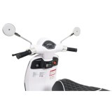 JOKO Elektrická Motorka Skúter Vespa ROMA, kožené sedalo, penové kolesá, biela