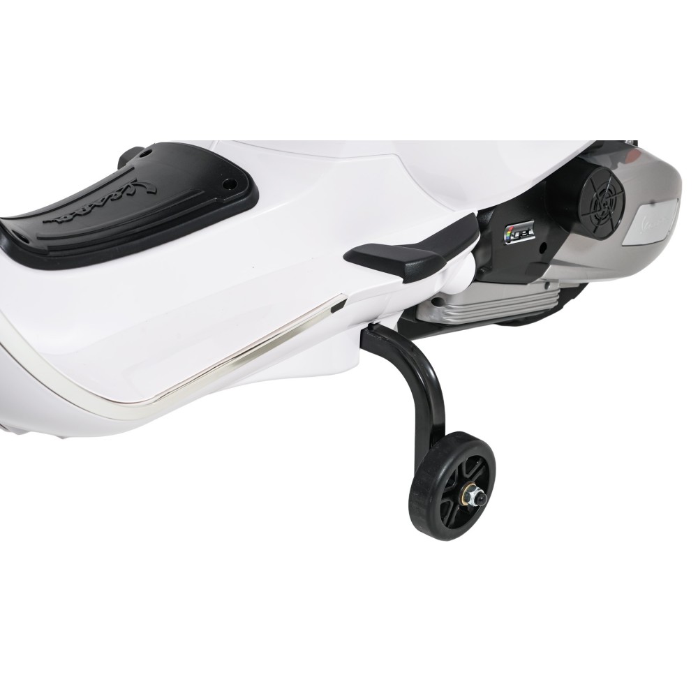 JOKO Elektrická Motorka Skúter Vespa ROMA, kožené sedalo, penové kolesá, biela