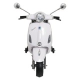 JOKO Elektrická Motorka Skúter Vespa ROMA, kožené sedalo, penové kolesá, biela