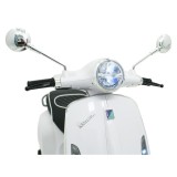 JOKO Elektrická Motorka Skúter Vespa ROMA, kožené sedalo, penové kolesá, biela