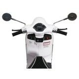JOKO Elektrická Motorka Skúter Vespa ROMA, kožené sedalo, penové kolesá, biela
