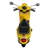 JOKO Elektrická Motorka Skúter Vespa ROMA, kožené sedalo, penové kolesá, žltá