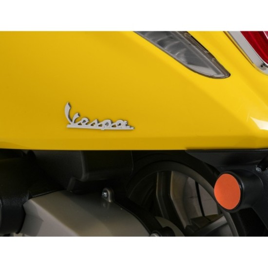JOKO Elektrická Motorka Skúter Vespa ROMA, kožené sedalo, penové kolesá, žltá