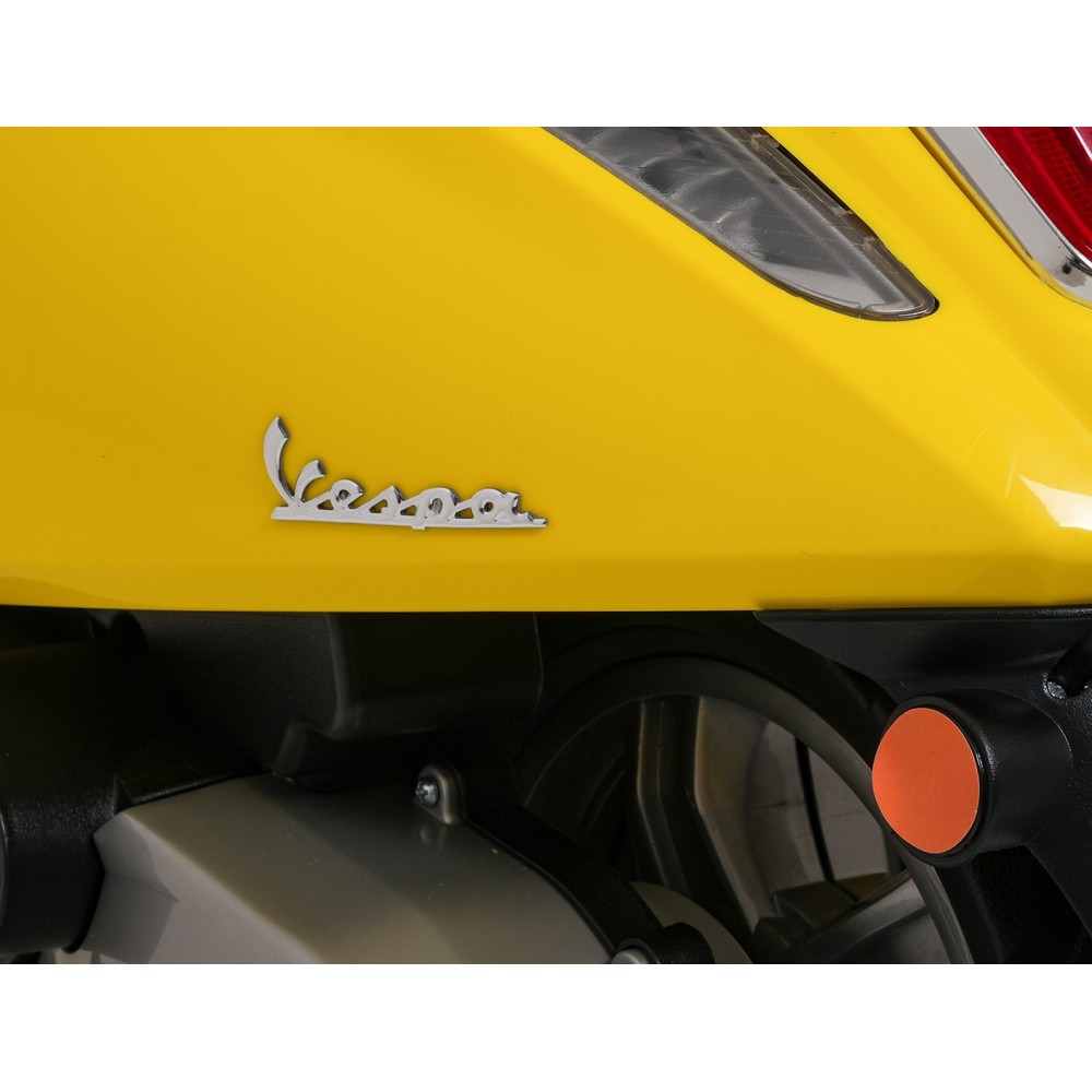 JOKO Elektrická Motorka Skúter Vespa ROMA, kožené sedalo, penové kolesá, žltá