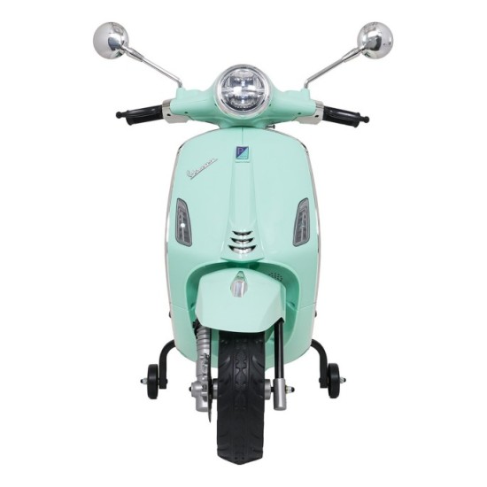 JOKO Elektrická Motorka Skúter Vespa ROMA, kožené sedalo, penové kolesá, zelená