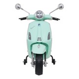 JOKO Elektrická Motorka Skúter Vespa ROMA, kožené sedalo, penové kolesá, zelená