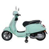 JOKO Elektrická Motorka Skúter Vespa ROMA, kožené sedalo, penové kolesá, zelená