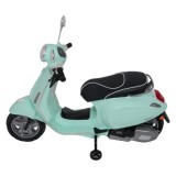 JOKO Elektrická Motorka Skúter Vespa ROMA, kožené sedalo, penové kolesá, zelená