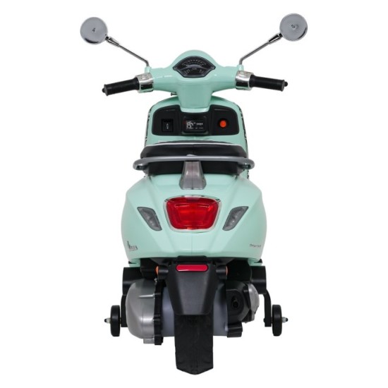 JOKO Elektrická Motorka Skúter Vespa ROMA, kožené sedalo, penové kolesá, zelená