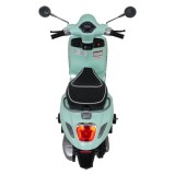 JOKO Elektrická Motorka Skúter Vespa ROMA, kožené sedalo, penové kolesá, zelená