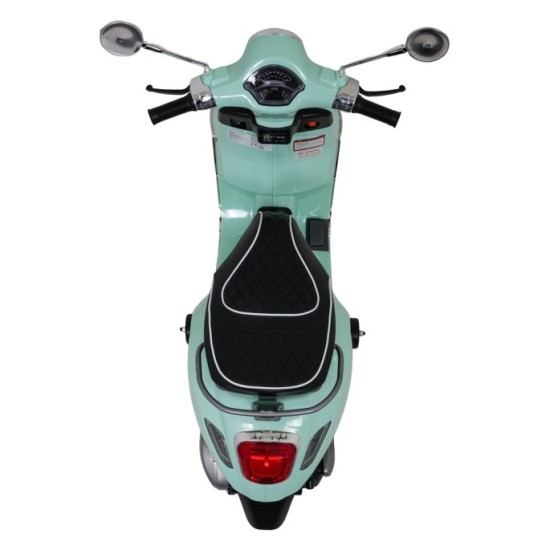 JOKO Elektrická Motorka Skúter Vespa ROMA, kožené sedalo, penové kolesá, zelená