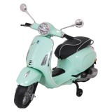 JOKO Elektrická Motorka Skúter Vespa ROMA, kožené sedalo, penové kolesá, zelená