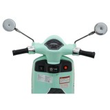 JOKO Elektrická Motorka Skúter Vespa ROMA, kožené sedalo, penové kolesá, zelená