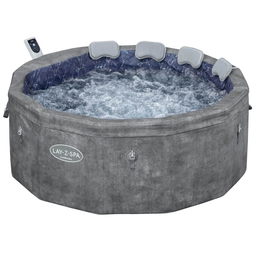 Bestway 6001V Vírivka Lay-Z-Spa Carrara SMART Air Jet Jacuzzi s WIFI aplikáciou, pre 6 osôb + 4 vankúše, priemer 170cm