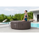 BESTWAY 6001S Vírivka Lay-Z-Spa Dominica SMART HydroJet Jacuzzi s WIFI aplikáciou, priemer 196cm + 4 Vankúše