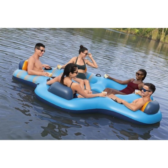 Bestway 43842 Nafukovací Matrac Ostrov Island Hydro Force 300 x 287cm pre 5 osôb