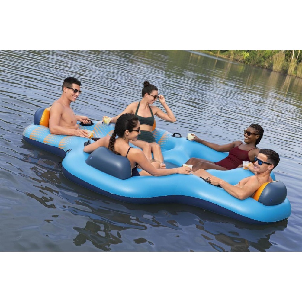 Bestway 43842 Nafukovací Matrac Ostrov Island Hydro Force 300 x 287cm pre 5 osôb