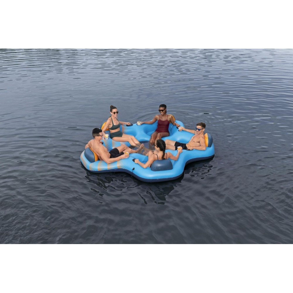 Bestway 43842 Nafukovací Matrac Ostrov Island Hydro Force 300 x 287cm pre 5 osôb