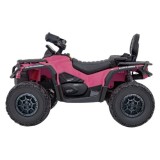 JOKO Elektrická Štvorkolka Can Am Outlander ATV 4x4, 4x200W penové kolesá, kožené sedadlo, nosnosť 50kg, ružová