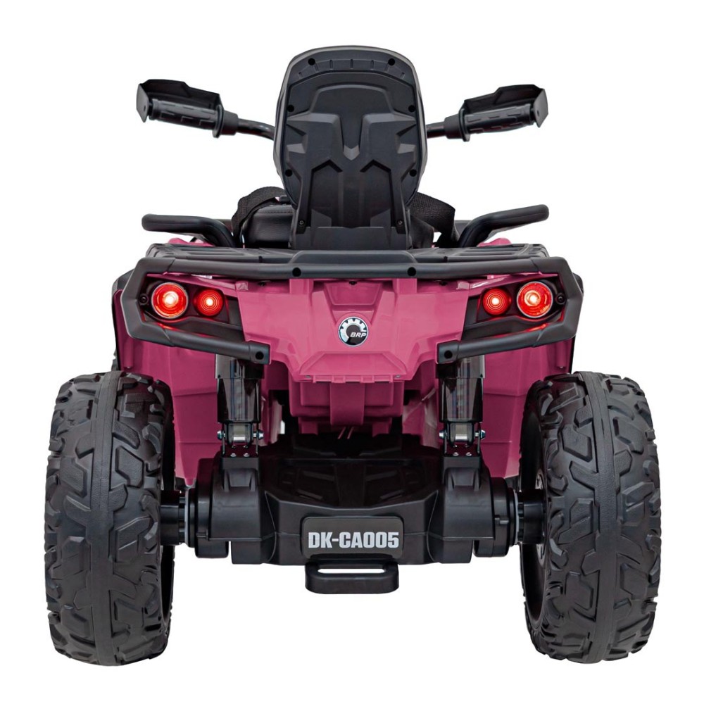 JOKO Elektrická Štvorkolka Can Am Outlander ATV 4x4, 4x200W penové kolesá, kožené sedadlo, nosnosť 50kg, ružová