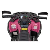 JOKO Elektrická Štvorkolka Can Am Outlander ATV 4x4, 4x200W penové kolesá, kožené sedadlo, nosnosť 50kg, ružová