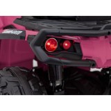 JOKO Elektrická Štvorkolka Can Am Outlander ATV 4x4, 4x200W penové kolesá, kožené sedadlo, nosnosť 50kg, ružová