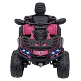 JOKO Elektrická Štvorkolka Can Am Outlander ATV 4x4, 4x200W penové kolesá, kožené sedadlo, nosnosť 50kg, ružová