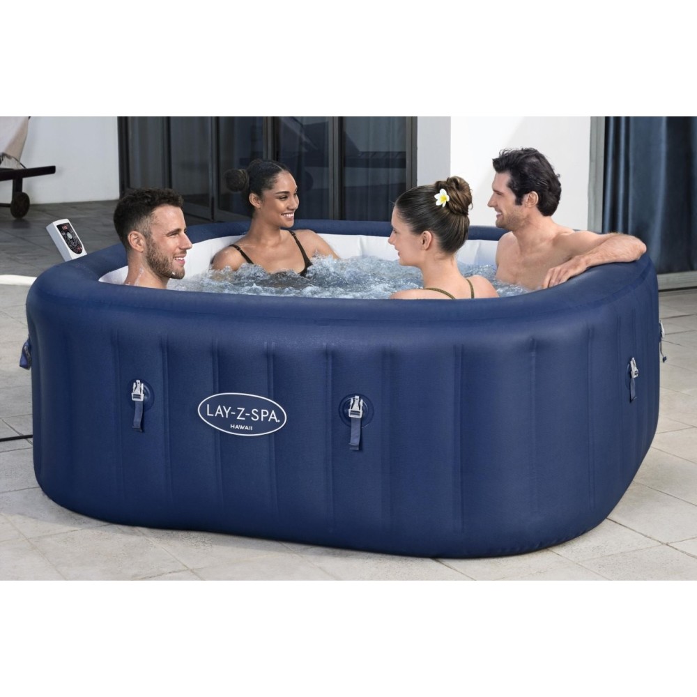 Bestway 6001H Vírivka Lay-Z-Spa HAWAII SMART Air Jet Jacuzzi s WIFI aplikáciou, pre 6 osôb, modrá