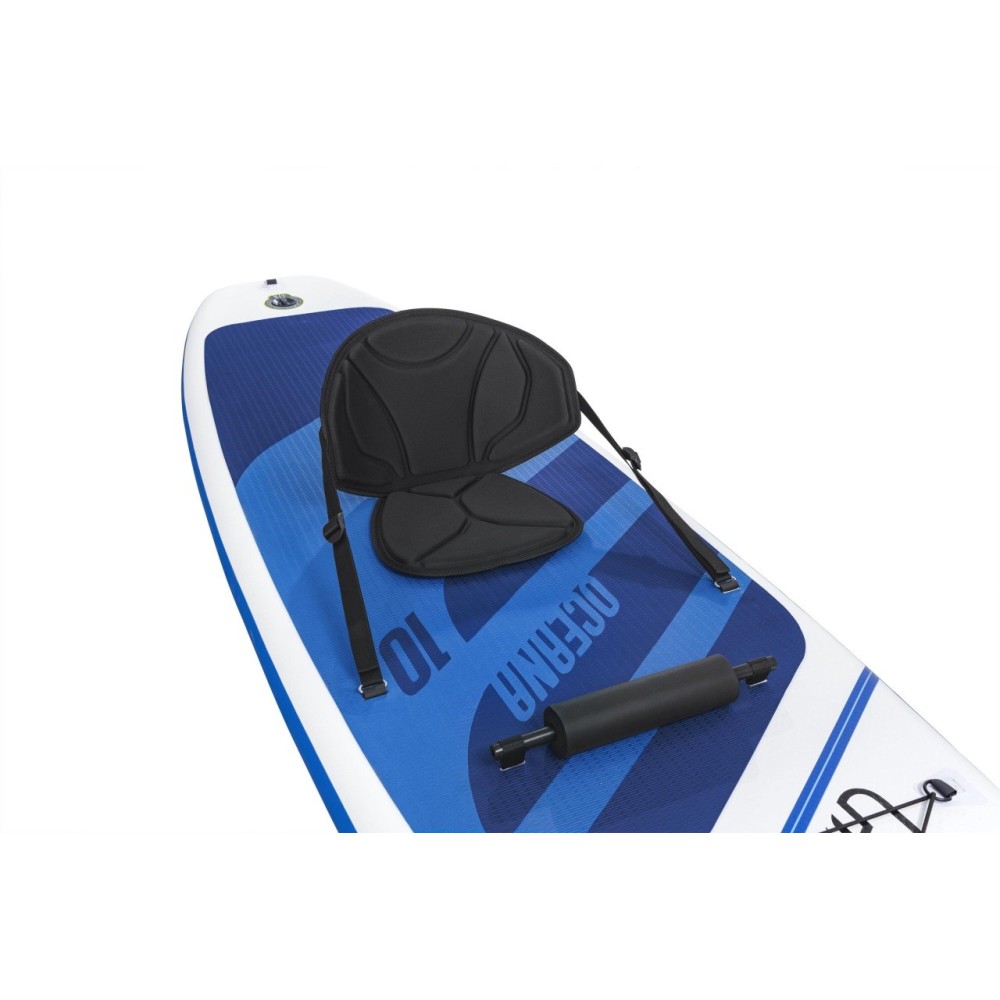Bestway 65350 Nafukovacia doska Stand up paddleboard + veslo + sedadlo + pumpa 305cm, modro biely