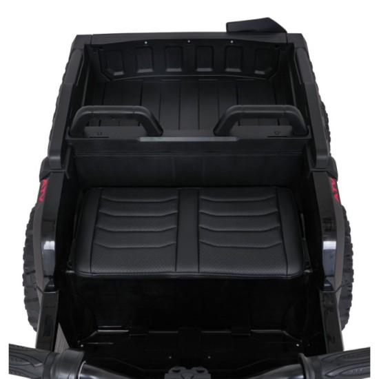 JOKO Elektrická Štvorkolka TX ATV 4x4, 6 kolesové, penové kolesá, kožené sedadlo, Lopatka, nosnosť 40kg, čierne