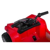 JOKO Elektrická Štvorkolka TX ATV 4x4, 6 kolesové, penové kolesá, kožené sedadlo, Lopatka, nosnosť 40kg, červená